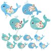 Motionchic 24 Sets Color Your Own Jonah and The Whale Craft Kit Religious Sunday School Crafts DIY Christian Crafts for Kids Girls Boys Fun Sunday School Activities