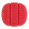 Tangols Triple-Fold Elastic Shampoo Hair Brush with Flexible-Soft Bristles, Promotes Hair Growth & Dandruff Removal, Scalp Exfoliator Head Massager Shampoo Shower Brush for All Hair Types (Red)