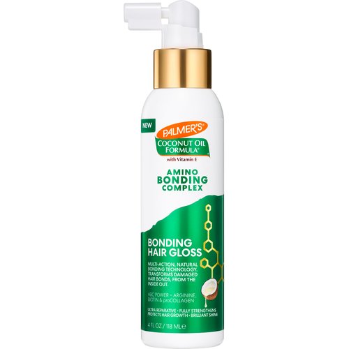 Palmer's Amino Bonding Complex Hair Gloss with Coconut Oil & Vitamin E - Hydrating, Heat Protectant, Anti-Frizz, Adds Shine for Healthy Hair Growth, All Hair Types, 4 fl. oz