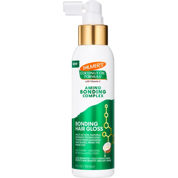 Palmer's Amino Bonding Complex Hair Gloss with Coconut Oil & Vitamin E - Hydrating, Heat Protectant, Anti-Frizz, Adds Shine for Healthy Hair Growth, All Hair Types, 4 fl. oz