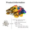 Kayzyue Pirate Treasure Chest Toy Box Pirate Treasure Gems Jewelry Gold Coins,Halloween Pirate Themed Cosplay Party Favors Decoration Storage Pirate Role Play Treasure Hunting Game - 172 Pcs