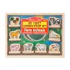 Melissa & Doug My First Wooden Stamp Set - Farm Animals - Art Projects, With Washable Ink, Farm Themed Wooden Stamps For Kids Ages 4+
