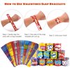 Kolewo4ever 144 Pieces Hero Slap Bracelet Hero Text Wristbands Hero Party Favors Slap Bracelets for Kids Boys Girls Snap Bracelets Hero Party Supplies