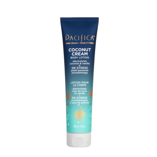 Pacifica Body Lotion – Coconut Cream Moisturizing Body Cream with Aloe, Vitamin E & Chamomile Coconut & Vanilla Scent - Skin Care Clean Vegan & Cruelty-Free Dermatologist Tested 5 fl oz
