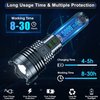 Rechargeable LED Flashlights 2500000 High Lumens,High Powered Flashlight Super Bright,Handheld Tactical Flashlight With Waterproof, 6 Modes, Zoomable, Powerful Flashlights for Camping Home Emergencies