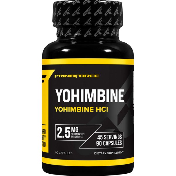 Primaforce Yohimbine HCl 2.5mg, 90 Capsules - GMO Free and Gluten Free Supplement