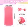 cobee Silicone False Eyelash Holder Pads for Eyelash Extensions Loose Lash, 4 Pcs Reusable Sticky Washable Gasket Pallet for Women and Lash Extension Supplies Tools(Pink)