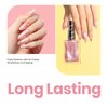 Beetles 1Pcs 15ml Pink Rose Pearl Nail Polish-Fast Drying & Long Lasting Nail Polish Romantic Reverie Nail Lacquer Shimmer Art Effect for Nail Salon-Quality Results