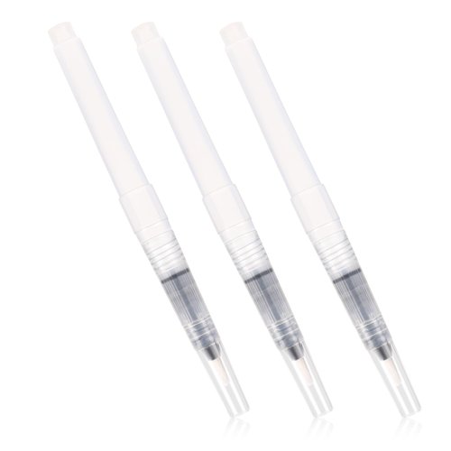Clear Refillable Cuticle Oil Pen,3PCS 6ML Empty Nail Oil Pen,Reusable Pinch Press Applicator Pen with Pointed Bristles,Portable Lip-Gloss Foundation Lotion Cosmetics Sub-Bottling Pen for Nail Lip Care