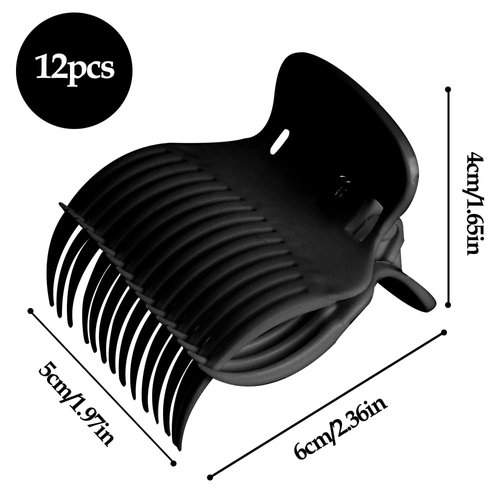 Hair Curler Clips - 12 Pcs Versatile Roller Clips for Effortless Curls and Waves
