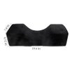 Eyelash Extension Neck Pillow -Beauty Salon Comfortable Velvet Beauty Memory Foam Pillow,Eyelash Pillow Grafted Eyelash Curve Pillow with Makeup Pocket to Protect Neck(Black)