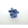 Generic Micro mini extra tiny metalic colored flower acrylic hair claw clip (Clip quantity: 2 Clips, Primary color: Gold)