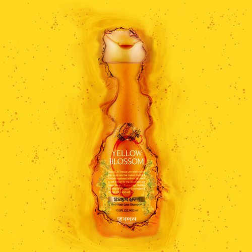 Daeng Gi Meo Ri- Hair Blossom Set: Yellow Blossom Hair Shampoo (400ml) + Treatment, Nourishing and Fresh, (300ml)