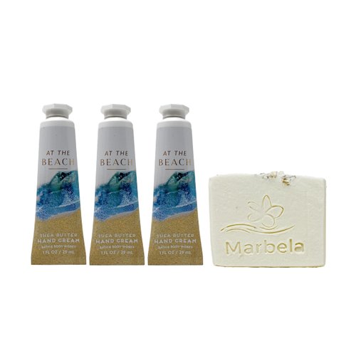 Work At The Beach - Pack of Three - Hand Cream with a Natural Oats Sample Soap