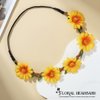 CAKURE Sunflower Headband Daisy Hair Wreath Flower Hair bands Festival Hairband Bridal Headpiece Hair Accessories for Women and Girls (Type a)