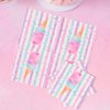 WERNNSAI Ice Cream Plates and Napkins - Ice Cream and Popsicle Theme Party Supplies for Girls Birthday Disposable Tableware Dessert Plates Luncheon Napkins Serves 16 Guests 48PCS