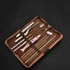 Hovico 10Pcs Ear Digging Spoon Ear Digging Goose Feather Stick Set Ear Pick,Ear Curette Earwax Remover Kit,with Small Cleaning Brush and Storage Box