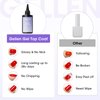 Gellen 100ml No Wipe Gel Top Coat, High Gloss Long Lasting Clear Color Gel Top Coat U V Light Cured Soak off Top Coat Gel Nail Polish, High Capacity Gel Top Coat for Salon