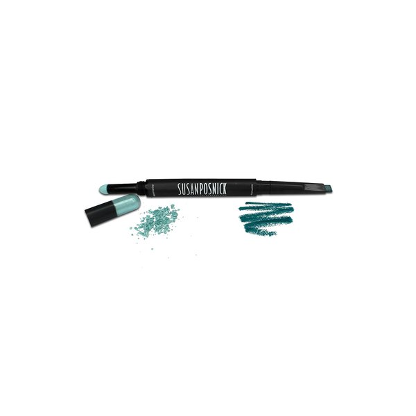 Susan Posnick, COLOREYEDEFINE (Tourmaline/Aquamarine) - Natural Eye Makeup: 4 in 1 Eyeliner, Liner As Shadow, Eye Shadow, Brow Wand/USA