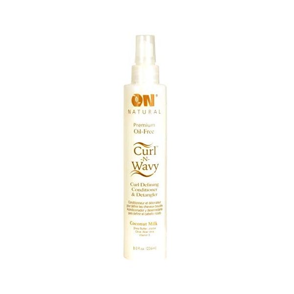 On Natural Coconut Milk Curl-N-Wavy Curl Defining Leave In Conditioner & Detangler (Pack of 3)