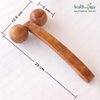 HealthAndYoga™ NatureSooth Wooden Massage Roller – Wood Therapy Massage Tools – Handheld Calf and Leg Massager, Back and Shoulder Massager and Full Body Massager