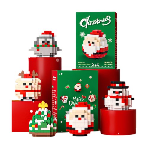 Fzjjyana Christmas Advent Calendar Brick Set (5 Piece Set) for Kids Boys Girls Teens Christmas Stocking Stuffers Gifts