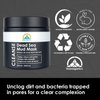 My Organic Zone Dead Sea Mud Mask for Face and Body - Best Facial Cleansing Clay for Blackheads, Whiteheads, Acne and Clogged Pores | Hydrates Skin & Improves Oily Skin (250g./8.8oz.) (+Brush)
