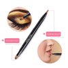 Retractable Lip Brush Concealer Makeup Dual End Travel Size Lipstick Brush With Cap