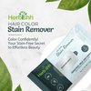 Herbishh Hair Color Stain Remover Wipes - Gentle Formula for Dye Cleanup, Skin-Friendly Travel Pack (Pack of 5)