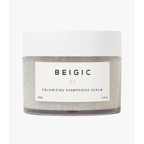 BEIGIC Volumizing Shampooing Scrub – Korean Haircare Vegan Scalp Exfoliator & Shampoo w/Sacha Inchi Oil & Sea Salt for Buildup, Flakes, Clarifying Itchy Scalp (8.81 Oz)