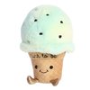 Aurora® Witty JUST Sayin'™ Mint to Be Ice Cream™ Stuffed Animal - Expressive Characters - Quirky Gift Ideas - Green 8 Inches
