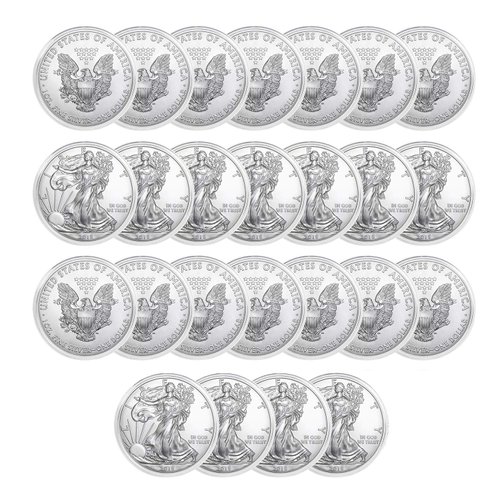 Houseables Silver Dollar Coin Holders, Coins Protectors, Eagle Capsules, 40mm ID, 25 Pack, Plastic, Clear, Air-Tite Storage Case, American Collectors Supplies, Airtite Collection Containers