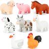 XY-WQ Bath Toys No Hole, for Infants 6-12& Toddlers 1-3, No Hole Bathtub Toys (Animal Ⅱ, 8 Pcs with Mesh Bag)