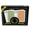 DA VINCI Palermo, Italian 100% Plastic Playing Cards, 2 Deck Set with Hard Shell Case and 2 Cut Cards (Bridge Size Regular Index)