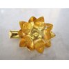 Generic 2 small gold or silver flower hair barrette alligator clip bridal clip bridal (Primary color: Gold)
