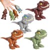 Berry President Dinosaur Toys for Kids 3-5, Dinosaurs Biting Fingers Puppets,Dinosaur Action Figures with Movable Mouths, Jurassic Dinosaur Toys (4 Dinosaurs)