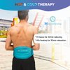 Comfytemp Ice Pack for Lower Back Pain Relief, FSA HSA Eligible, Reusable Gel Back Ice Pack Wrap for Sciatica Injuries with Hot Cold Compression, Back Brace for Lumbar, Waist, Sciatic Nerve, Coccyx