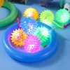 Sotiff 18 Pcs Light up Ball Spiky LED Bouncy Ball Flashing Squeaky Ball Multicolor Puffer Balls Stress Relief Balls Rubber Sensory Toy Carnival Prizes Bulk Party Favors for Teens, Adults, Children