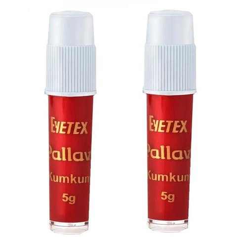 Stylesindia Liquid Kumkum Sindoor Pack of 2X5g Skin-friendly Liquid Bindi Tattoos Waterproof Bodyart Body Paint Temporory Tattoos DIY Tattooing (Red)