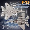 Oichy Military F-15 Eagle Fighter Jet Building Blocks Set 223 PCS, Air Force Model Airplane Kits Military Toys Building Sets for Adults and Kids