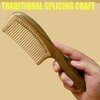 Hair Comb Moreinday Wooden Comb Anti-static Wood Comb Green Sandalwood Comb Medium Tooth Comb for Women Men