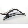 Generic Clear crystal black acrylic alligator hair claw clip clamp