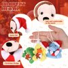 Wiwiqing 12 Set Christmas Classroom Gifts Set Christmas Mini Stuffed Animals Toys with Xmas Cards and Organza Bags for Students Christmas Party Favors Goodie Bag Filler Classroom Exchange Gift