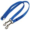 15" Nylon 2-Way Double Dog Leash - Two Dog Coupler Blue 3 Sizes (Medium: 5/8" Wide)