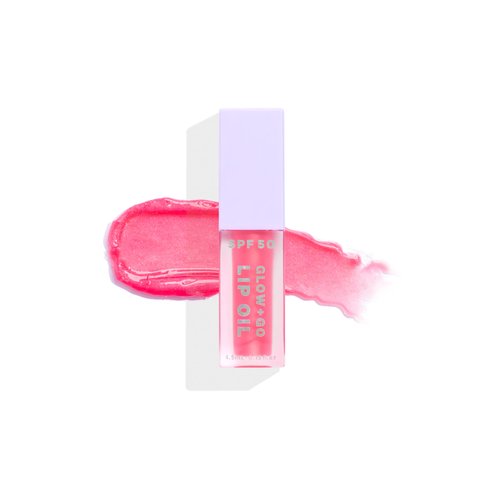 Naked Sundays SPF50 Glow & Go Lip Oil: Lip Oil with SPF, Moisturizes and Protects Lips, 4.5ml in Watermelon