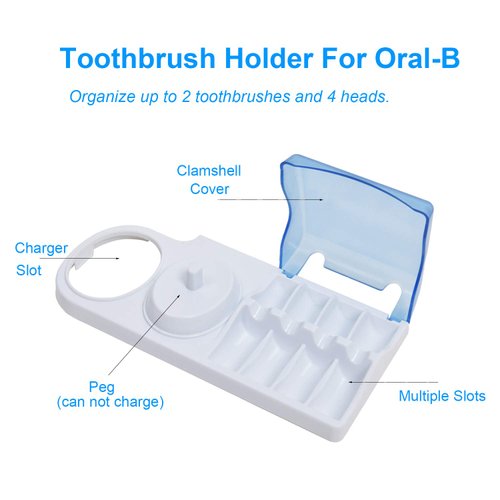 LazyMe Electric Toothbrush Stand for Oral B，Electric Toothbrushes Heads Holder for Oral B (1 Pack)
