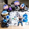 TMCCE 11 PCS Space theme Birthday Party Decoration Astronaut Spaceman Foil Balloons For 3rd Outer Space Birthday Party Supplies (Blue-3rd)