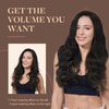 GOO GOO Clip in Hair Extensions Real Human Hair, 18inch 120g 7Pcs, 1B Natural black, Remy Human Hair Extensions Clip ins for Women, Natural Human Hair