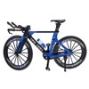 1pc Finger Mountain Bike Ornament Finger Bike Mini Bicycle Toy Alloy Desktop Ornament Bicycle Model Desktop House Model(Blue)