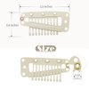 Dreamlover Wig Clips, Hair Extension Clips, Wig Clips to Secure Wig, 10 Teeth, Beige, 30 Pieces